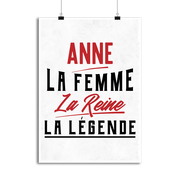 Affiche anne la femme la reine la légende