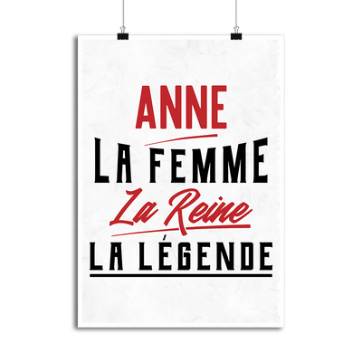 Affiche anne la femme la reine la légende