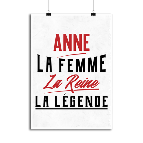 Affiche anne la femme la reine la légende