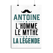 Affiche antoine l'homme le mythe la légende