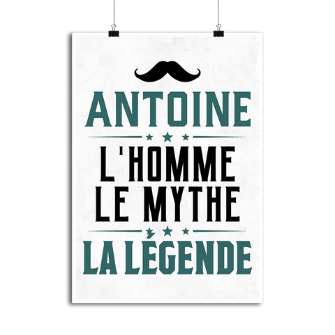 Affiche antoine l'homme le mythe la légende