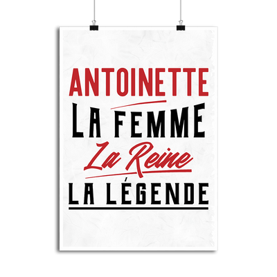 Affiche antoinette la femme la reine la légende