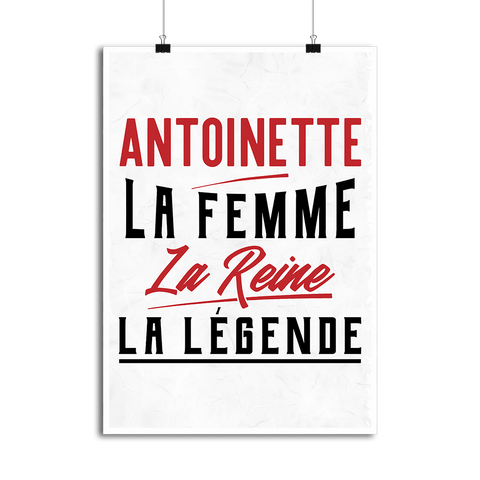 Affiche antoinette la femme la reine la légende