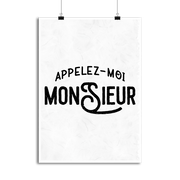 Affiche appelez moi monsieur