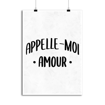 Affiche appelle moi amour