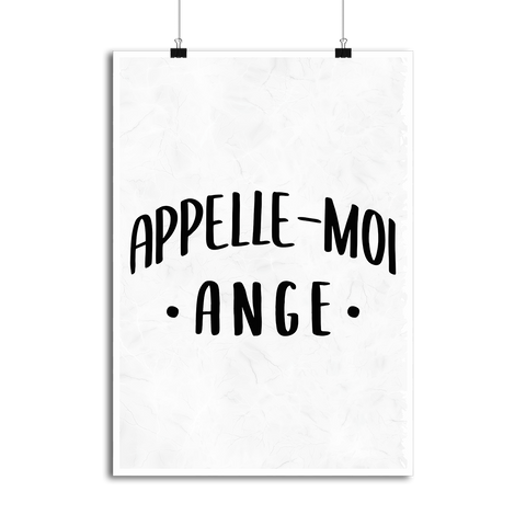 Affiche appelle moi ange