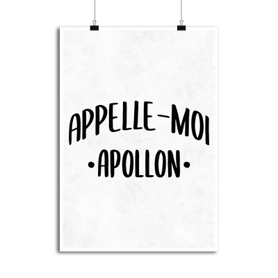 Affiche appelle moi apollon