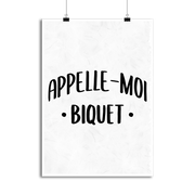 Affiche appelle moi biquet
