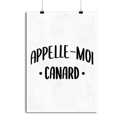 Affiche appelle moi canard
