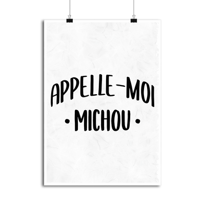 Affiche appelle moi michou