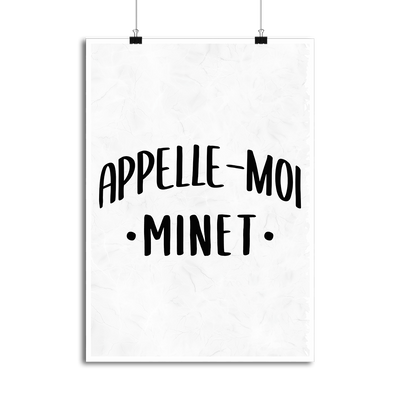 Affiche appelle moi minet