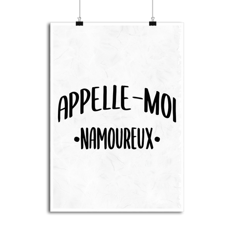 Affiche appelle moi namoureux