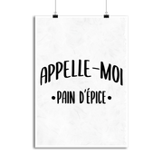 Affiche appelle moi pain d_épice