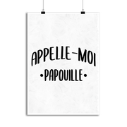 Affiche appelle moi papouille