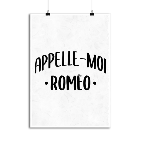 Affiche appelle moi romeo