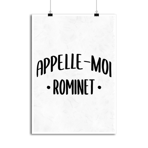 Affiche appelle moi rominet