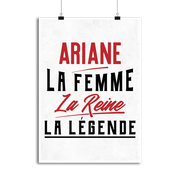 Affiche ariane la femme la reine la légende