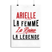 Affiche arielle la femme la reine la légende