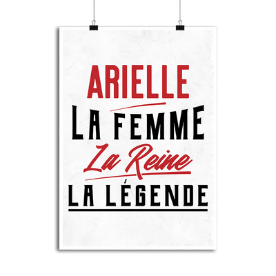 Affiche arielle la femme la reine la légende