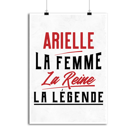 Affiche arielle la femme la reine la légende