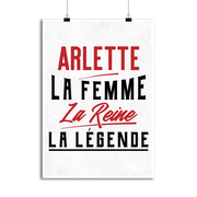 Affiche arlette la femme la reine la légende