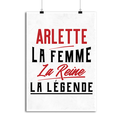 Affiche arlette la femme la reine la légende