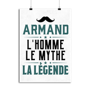 Affiche armand l'homme le mythe la légende