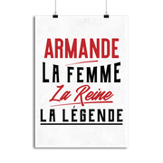 Affiche armande la femme la reine la légende