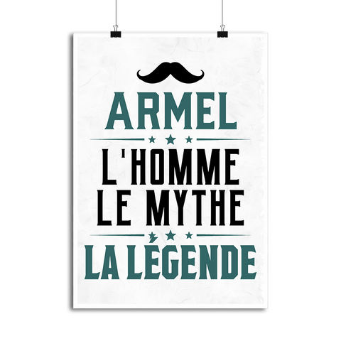 Affiche armel l'homme le mythe la légende