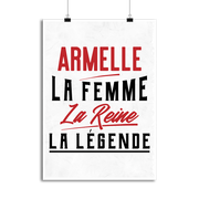 Affiche armelle la femme la reine la légende