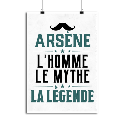 Affiche arsène l'homme le mythe la légende