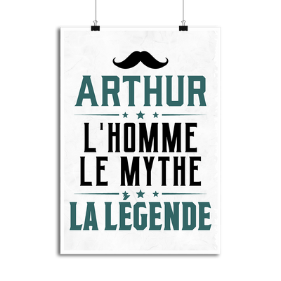 Affiche arthur l'homme le mythe la légende