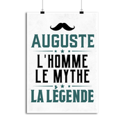 Affiche auguste l'homme le mythe la légende