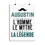 Affiche augustin l'homme le mythe la légende