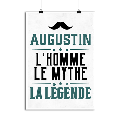 Affiche augustin l'homme le mythe la légende