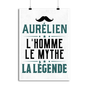 Affiche aurélien l'homme le mythe la légende