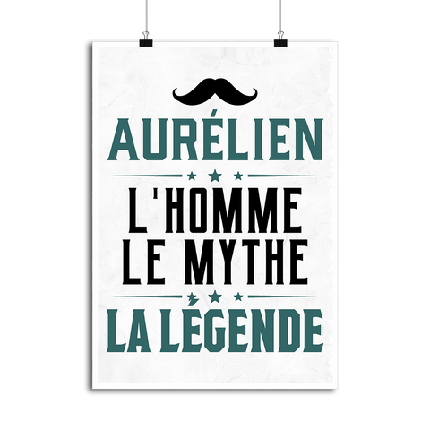 Affiche aurélien l'homme le mythe la légende