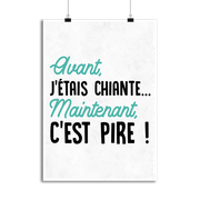 Affiche avant j'était chiante