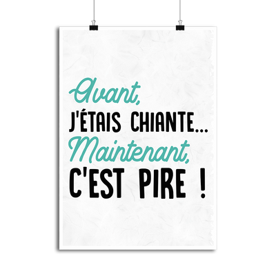 Affiche avant j'était chiante