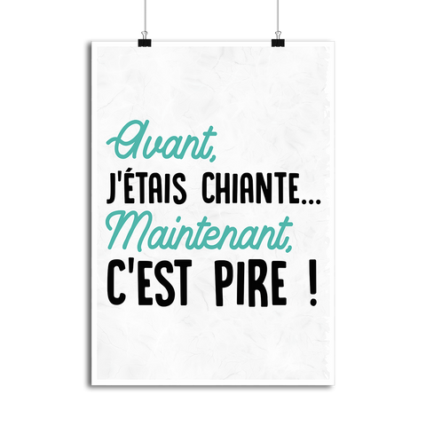 Affiche avant j'était chiante