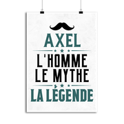 Affiche axel l'homme le mythe la légende
