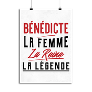 Affiche bénédicte la femme la reine la légende