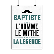 Affiche baptiste l'homme le mythe la légende