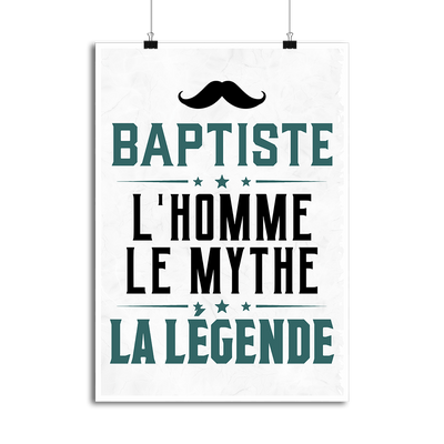 Affiche baptiste l'homme le mythe la légende