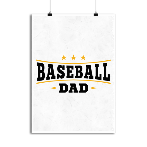 Affiche baseball dad