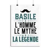 Affiche basile l'homme le mythe la légende