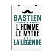 Affiche bastien l'homme le mythe la légende
