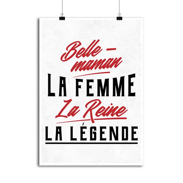 Cadeau Affiche bellemaman la légende otshirt.fr