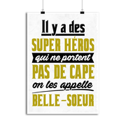 Affiche belle-soeur super héro