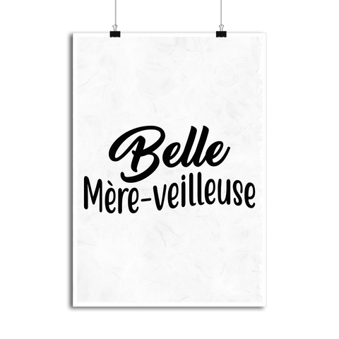 Affiche belle mère-veilleuse